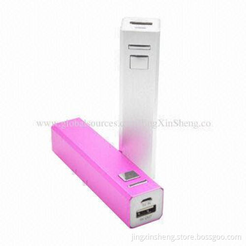 High-efficiency Portable Power Banks with 5V/500mAh Output, 94 x 22 x 21mm Size